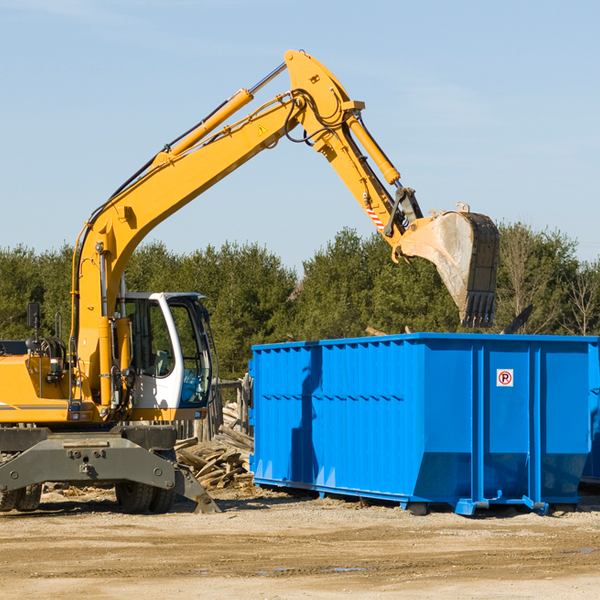 can i choose the location where the residential dumpster will be placed in Delhi Hills OH